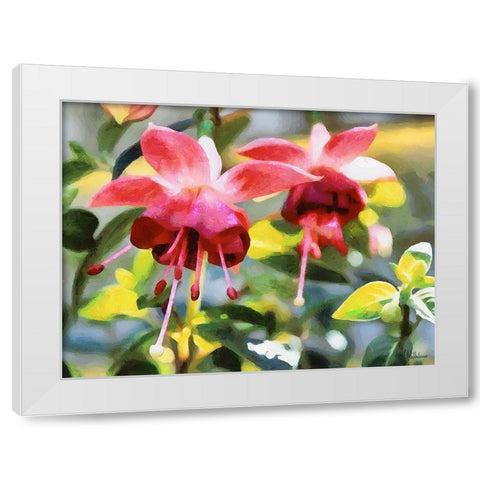 Orchids XXXIV White Modern Wood Framed Art Print by Medeiros, Celito