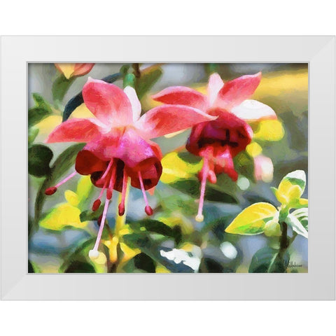 Orchids XXXIV White Modern Wood Framed Art Print by Medeiros, Celito