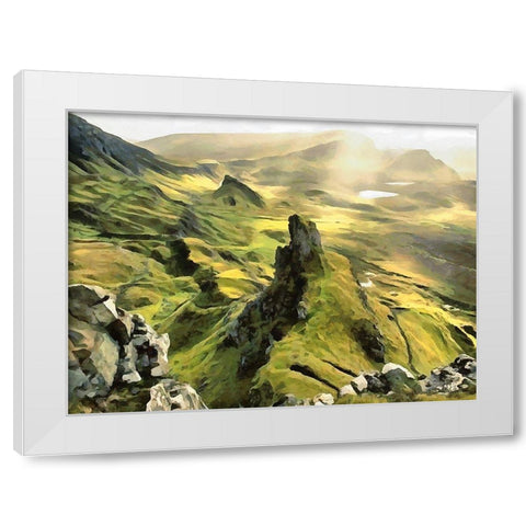 The Fog Collection IV White Modern Wood Framed Art Print by Medeiros, Celito