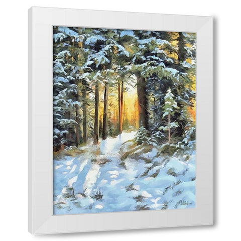 Sunny Day in Winter I White Modern Wood Framed Art Print by Medeiros, Celito