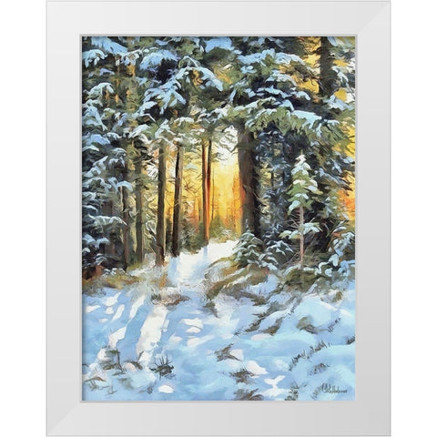 Sunny Day in Winter I White Modern Wood Framed Art Print by Medeiros, Celito