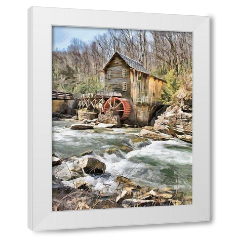 Mill Collection II White Modern Wood Framed Art Print by Medeiros, Celito