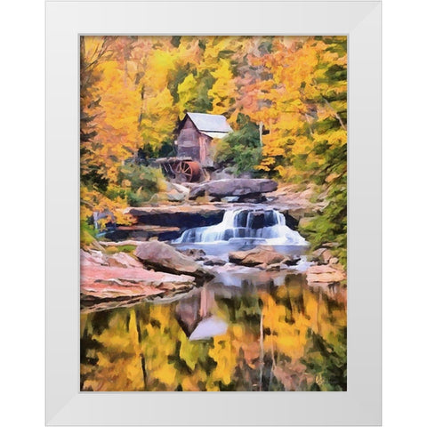 Mill Collection IV White Modern Wood Framed Art Print by Medeiros, Celito