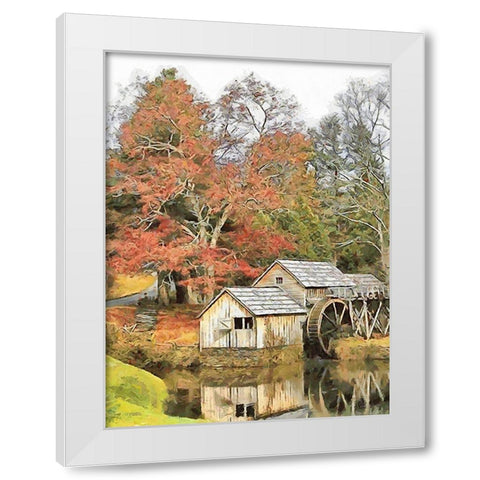 Mill Collection VI White Modern Wood Framed Art Print by Medeiros, Celito