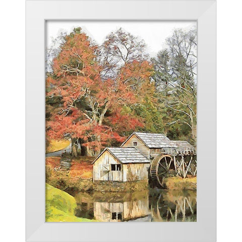 Mill Collection VI White Modern Wood Framed Art Print by Medeiros, Celito