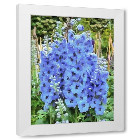 I like Flowers I White Modern Wood Framed Art Print by Medeiros, Celito