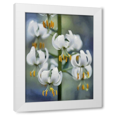 I like Flowers IV White Modern Wood Framed Art Print by Medeiros, Celito