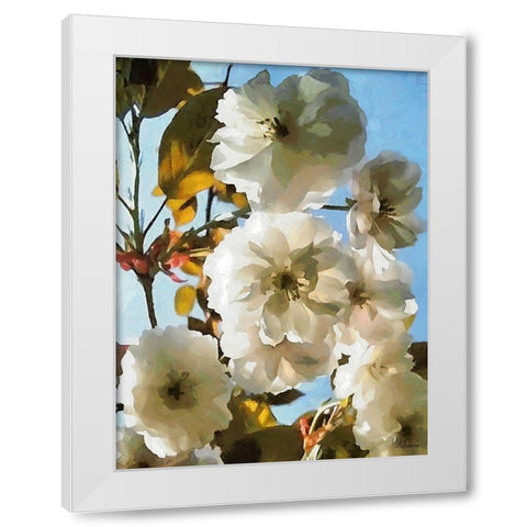 I like Flowers X White Modern Wood Framed Art Print by Medeiros, Celito