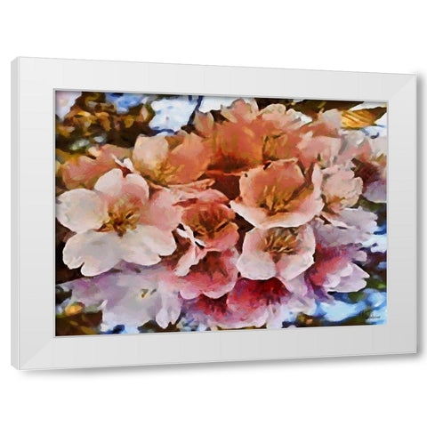 I like Flowers XV White Modern Wood Framed Art Print by Medeiros, Celito
