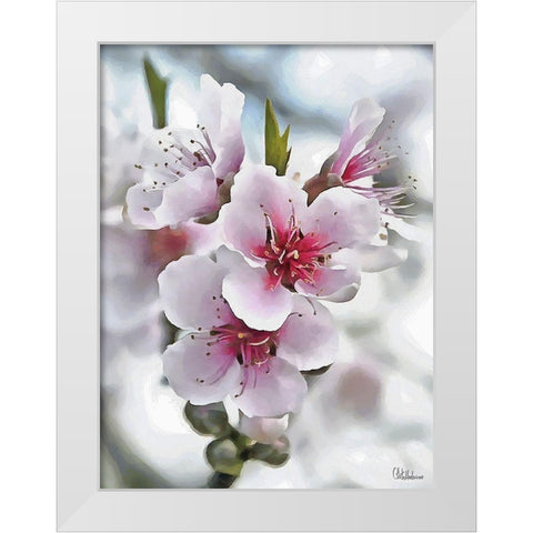 I like Flowers XVII White Modern Wood Framed Art Print by Medeiros, Celito