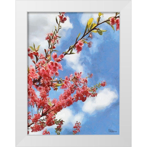 I like Flowers XXVIII White Modern Wood Framed Art Print by Medeiros, Celito