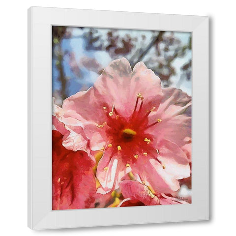 I like Flowers XXIX White Modern Wood Framed Art Print by Medeiros, Celito