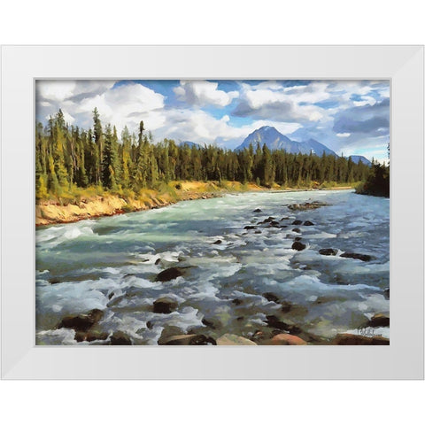 Rocky Mountains II White Modern Wood Framed Art Print by Medeiros, Celito