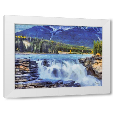 Rocky Mountains III White Modern Wood Framed Art Print by Medeiros, Celito