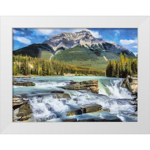Rocky Mountains IV White Modern Wood Framed Art Print by Medeiros, Celito