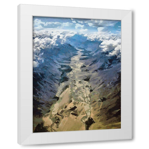 Glacier II White Modern Wood Framed Art Print by Medeiros, Celito