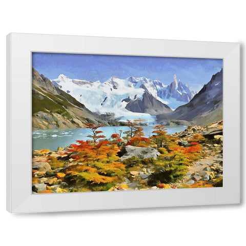 Rocky Mountains VII White Modern Wood Framed Art Print by Medeiros, Celito