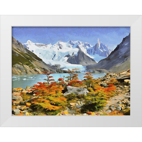 Rocky Mountains VII White Modern Wood Framed Art Print by Medeiros, Celito