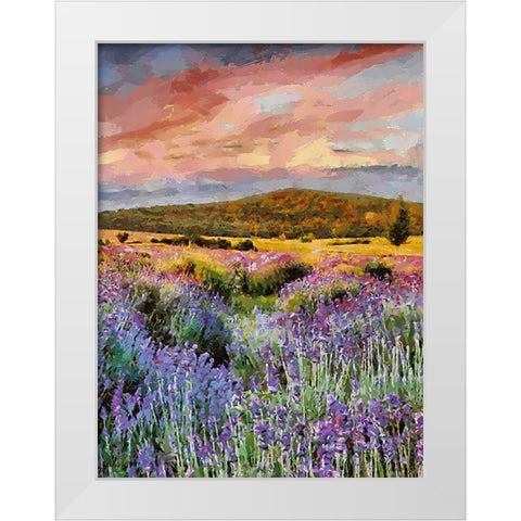 Flovers in the Mountains VII White Modern Wood Framed Art Print by Medeiros, Celito