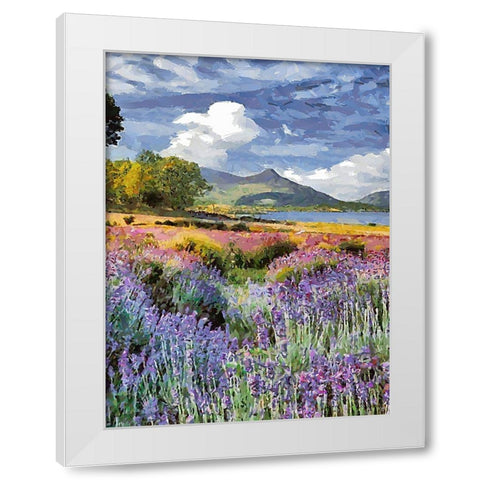 Flovers in the Mountains VIII White Modern Wood Framed Art Print by Medeiros, Celito