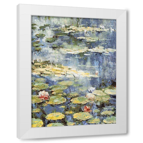 Landscapes in Monet Style V White Modern Wood Framed Art Print by Medeiros, Celito