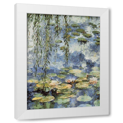 Landscapes in Monet Style VI White Modern Wood Framed Art Print by Medeiros, Celito