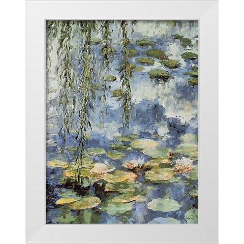 Landscapes in Monet Style VI White Modern Wood Framed Art Print by Medeiros, Celito
