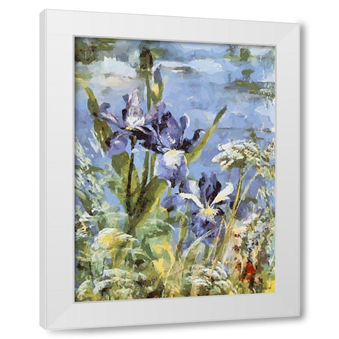 Landscapes in Monet Style VII White Modern Wood Framed Art Print by Medeiros, Celito