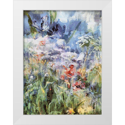 Landscapes in Monet Style VIII White Modern Wood Framed Art Print by Medeiros, Celito