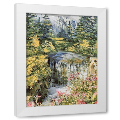Landscapes in Monet Style X White Modern Wood Framed Art Print by Medeiros, Celito