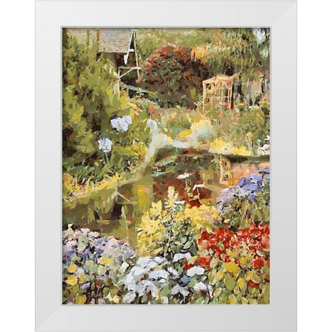 Landscapes in Monet StyleXXI White Modern Wood Framed Art Print by Medeiros, Celito