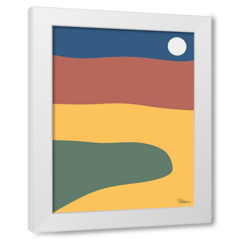 A Game with Abstract Shapes XXXIV White Modern Wood Framed Art Print by Medeiros, Celito