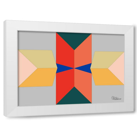 A Game with Abstract Shapes XXXVIII White Modern Wood Framed Art Print by Medeiros, Celito