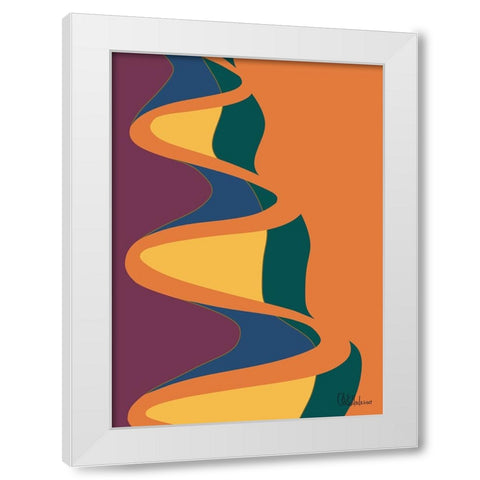 A Game with Abstract Shapes XXXIX White Modern Wood Framed Art Print by Medeiros, Celito