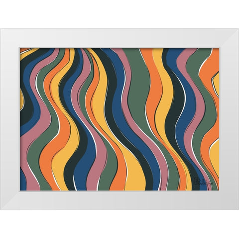 A Game with Abstract Shapes XLII White Modern Wood Framed Art Print by Medeiros, Celito