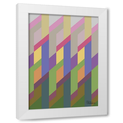 A Game with Abstract Shapes IL White Modern Wood Framed Art Print by Medeiros, Celito