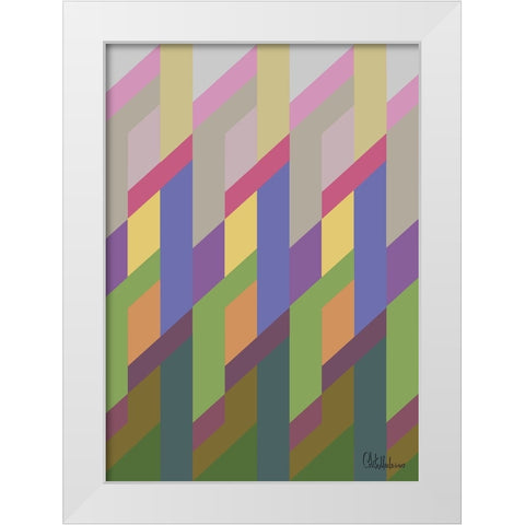 A Game with Abstract Shapes IL White Modern Wood Framed Art Print by Medeiros, Celito