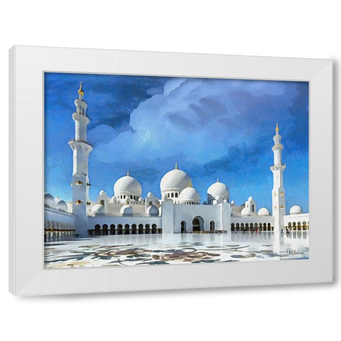 Travel Destination around the World XVI White Modern Wood Framed Art Print by Medeiros, Celito