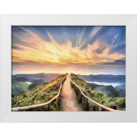 Travel Destination around the World XVIII White Modern Wood Framed Art Print by Medeiros, Celito