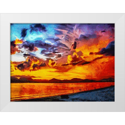 Travel Destination around the World XXIII White Modern Wood Framed Art Print by Medeiros, Celito