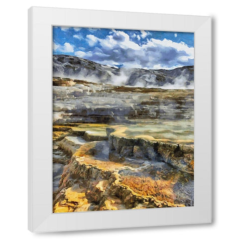 Travel Destination around the World XXV White Modern Wood Framed Art Print by Medeiros, Celito