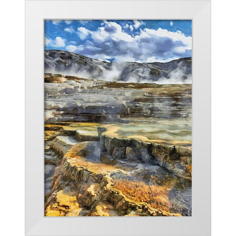 Travel Destination around the World XXV White Modern Wood Framed Art Print by Medeiros, Celito