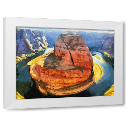 Travel Destination around the World XXXVII White Modern Wood Framed Art Print by Medeiros, Celito