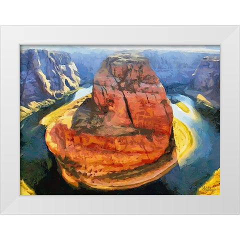 Travel Destination around the World XXXVII White Modern Wood Framed Art Print by Medeiros, Celito