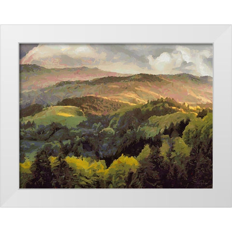 Travel Destination around the World XXXIX White Modern Wood Framed Art Print by Medeiros, Celito