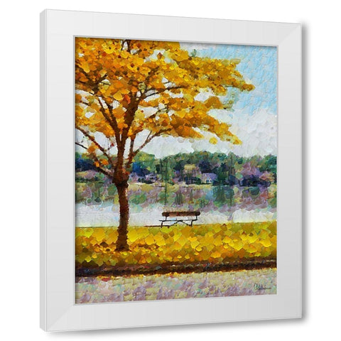 Collectio of Bloomin and Autumn Trees XIII White Modern Wood Framed Art Print by Medeiros, Celito