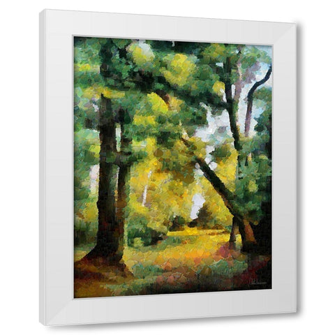 Collectio of Bloomin and Autumn Trees XXVIII White Modern Wood Framed Art Print by Medeiros, Celito
