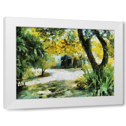 Collectio of Bloomin and Autumn Trees XXX White Modern Wood Framed Art Print by Medeiros, Celito
