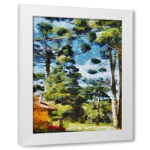 Collectio of Bloomin and Autumn Trees XXXII White Modern Wood Framed Art Print by Medeiros, Celito