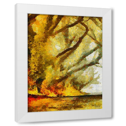 Collectio of Bloomin and Autumn Trees XXXVIII White Modern Wood Framed Art Print by Medeiros, Celito